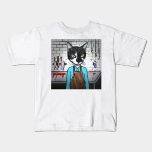Butcher Cat Kids T-Shirt